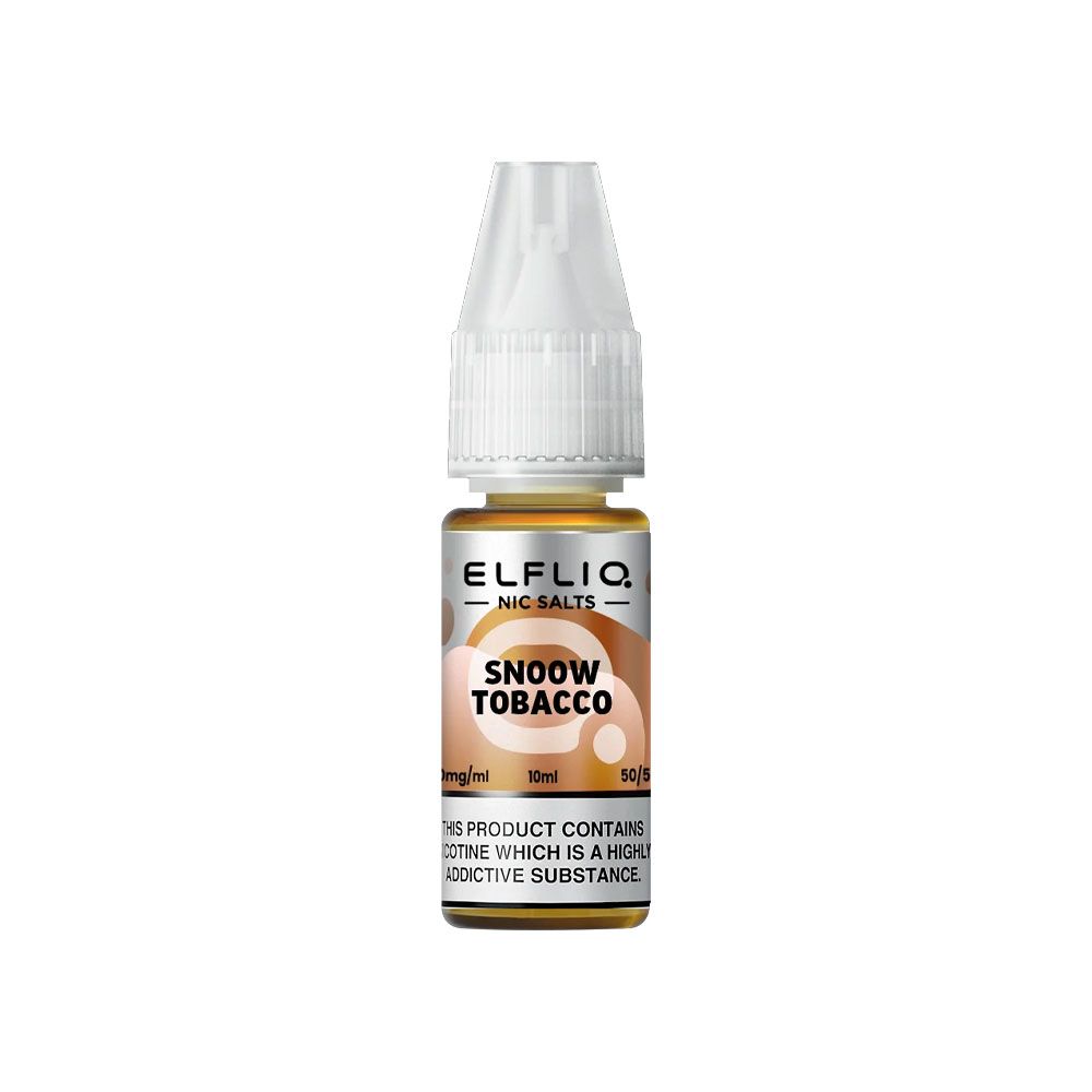 ELFBAR Elfliq Snoow Tobacco (Cream Tobacco) - Sel de nicotine 10ml-10 mg-VAPEVO