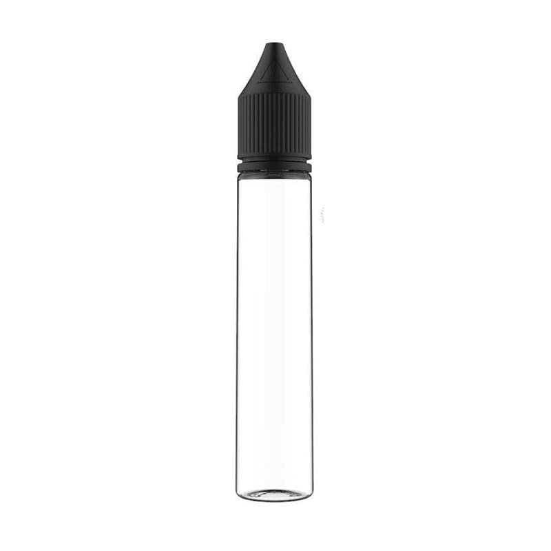Flacon Chubby Gorilla Unicorn Long PET V3 Transparent Black Cap 30 ml | VAPEVO