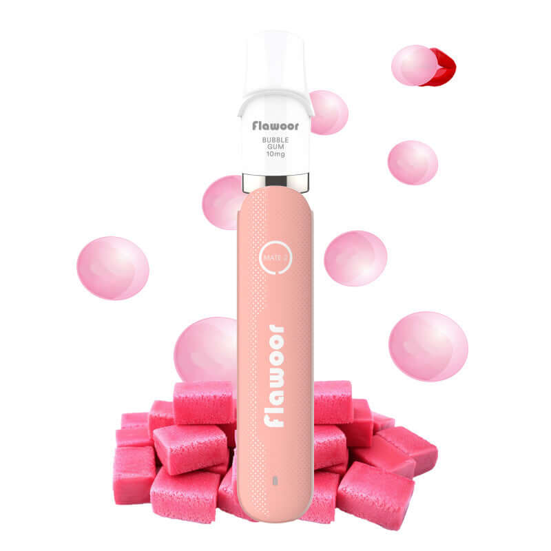 FLAWOOR Mate 2 - Puff Rechargeable 600 Puffs-10 mg-Barbe à Papa-VAPEVO