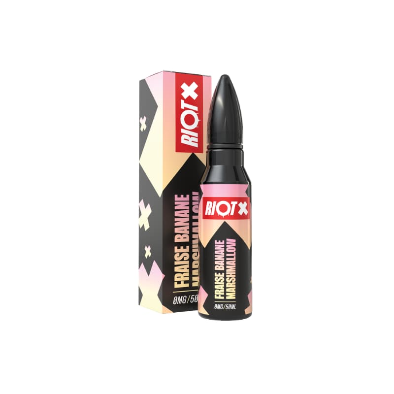 RIOT Fraise Banane Marshmallow - E-liquide 50ml