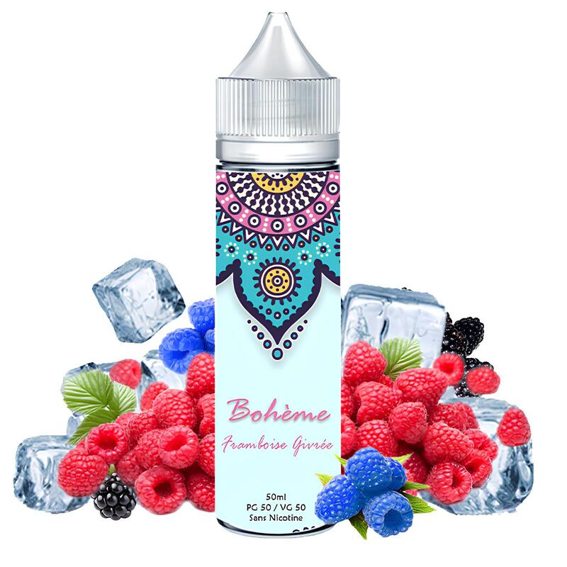 E-liquide Bohème Framboise Givrée 50ml 0mg