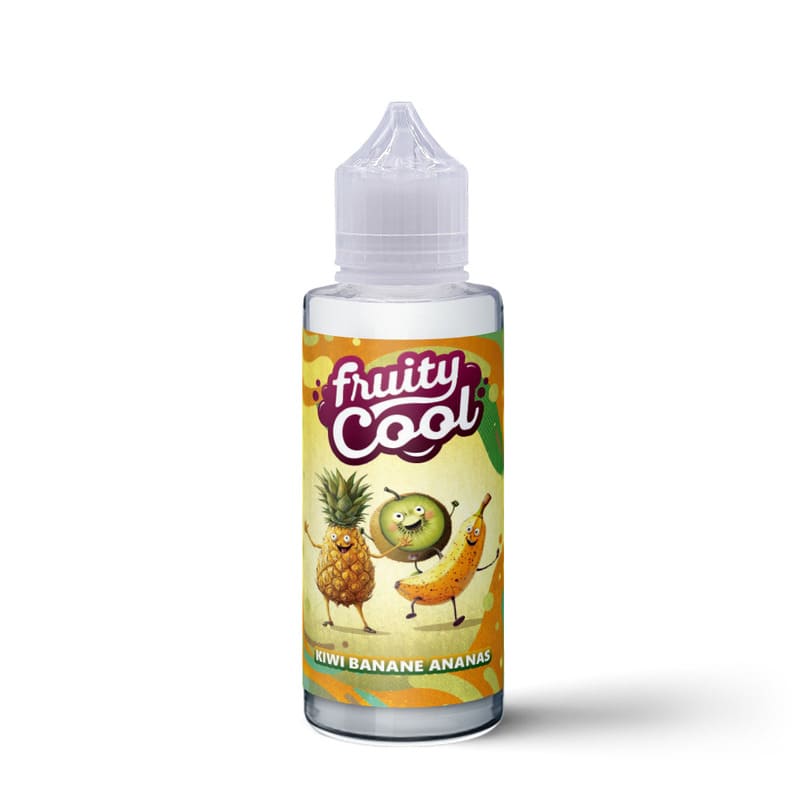 FRUITY COOL Kiwi Banane Ananas - E-liquide 100ml FRUITY COOL Kiwi Banane Ananas - E-liquide 100ml