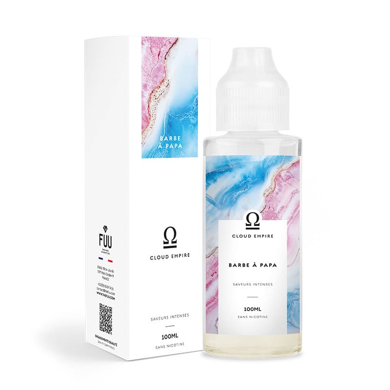 FUU Cloud Empire Barbe à Papa - E-liquide 100ml-0 mg-VAPEVO