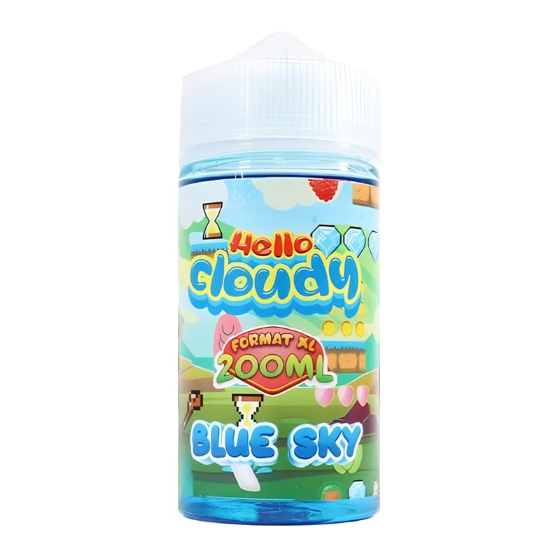 HELLO CLOUDY Blue Sky - E-liquide 200ml-0 mg-VAPEVO