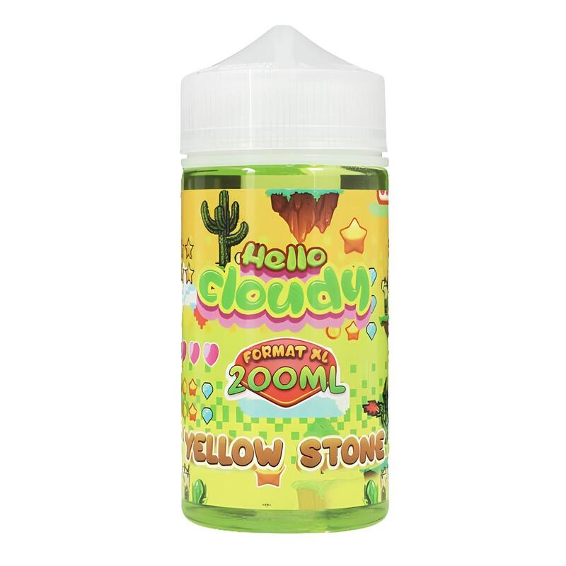 HELLO CLOUDY Yellow Stone - E-liquide 200ml-0 mg-VAPEVO