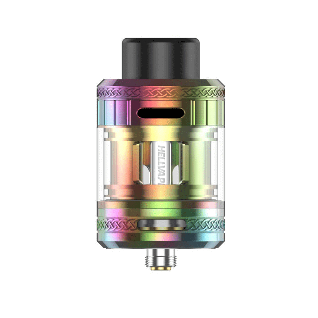 HELLVAPE Fat Rabbit Sub-Ohm Tank V2 - Clearomiseur 4/5ml 28mm-Matte Full Black-VAPEVO