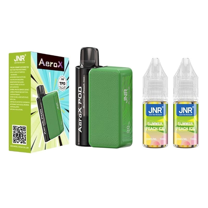 JNR Aero X 32K - Puff Rechargeable 20mg-20 mg-Summer Peach Ice-VAPEVO