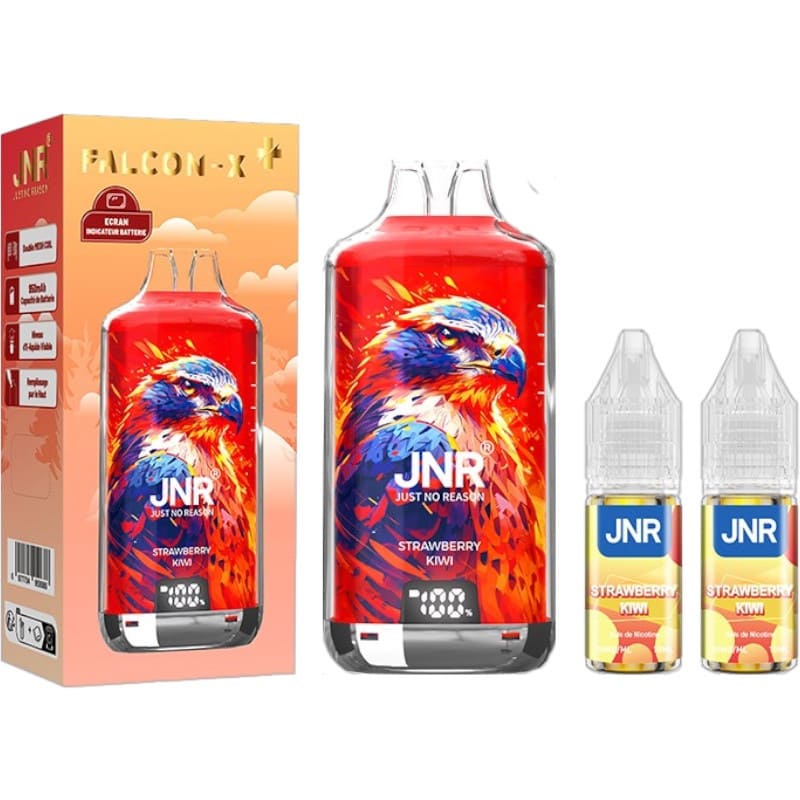 JNR Falcon X 28000 - Puff Rechargeable 20mg-20 mg-Black Dragon Ice-VAPEVO