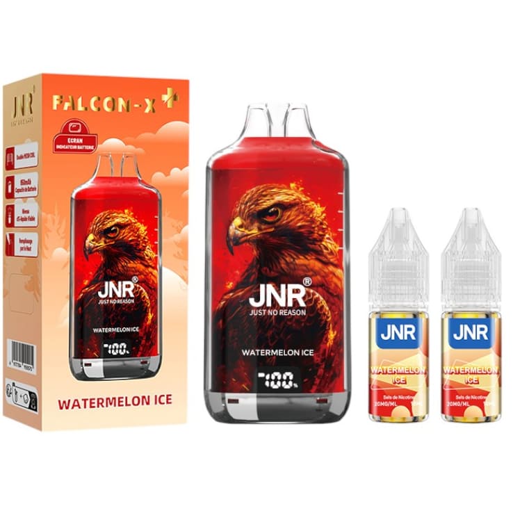 JNR Falcon X 28000 - Puff Rechargeable 20mg-20 mg-Black Dragon Ice-VAPEVO