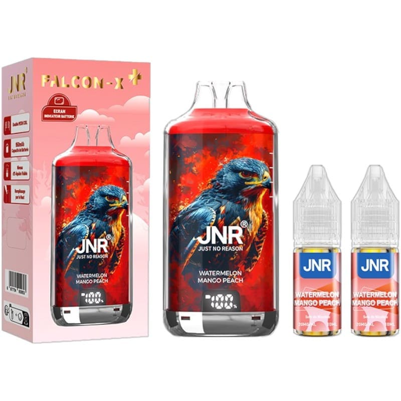 JNR Falcon X 28000 - Puff Rechargeable 20mg-20 mg-Watermelon Mango Peach-VAPEVO