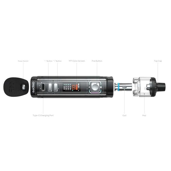 Kit Aspire Veynom EX 100W 5ml Black | VAPEVO