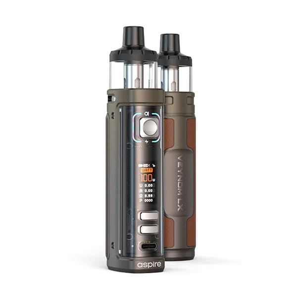 Kit Aspire Veynom LX 100W 3200mAh 5ml Gun Metal | VAPEVO