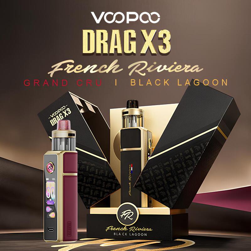 Kit Drag X3 Edition Speciale French Riviera 80W 5ml - Voopoo