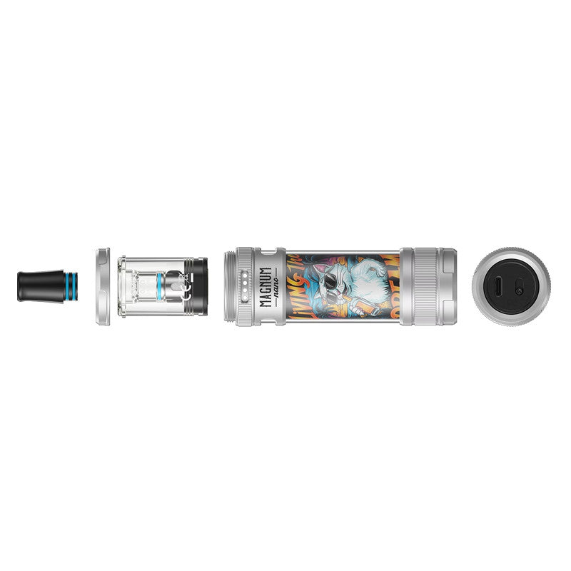 Kit E-Chicha Aspire Magnum Nano 1800mAh 6ml Silver & Cloudy Skull | VAPEVO