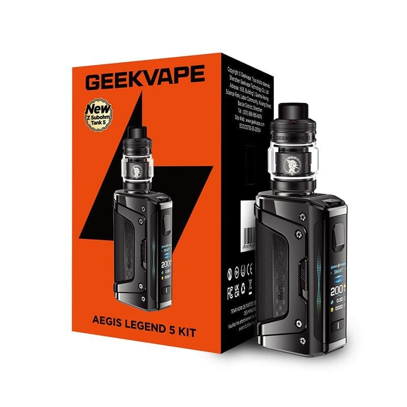 Kit Geekvape Aegis Legend 5 200W 5.5ml Carbon Black | VAPEVO