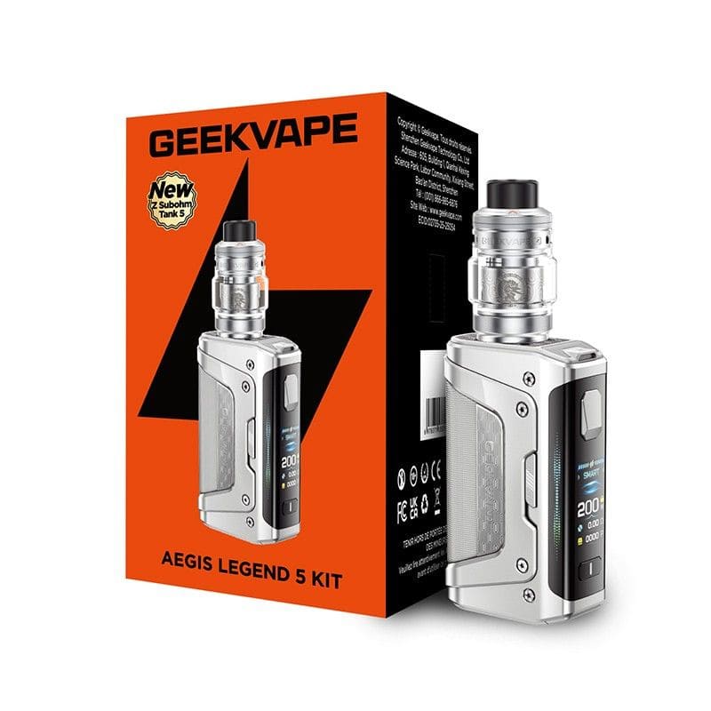 Kit Geekvape Aegis Legend 5 200W 5.5ml Frost Silver | VAPEVO