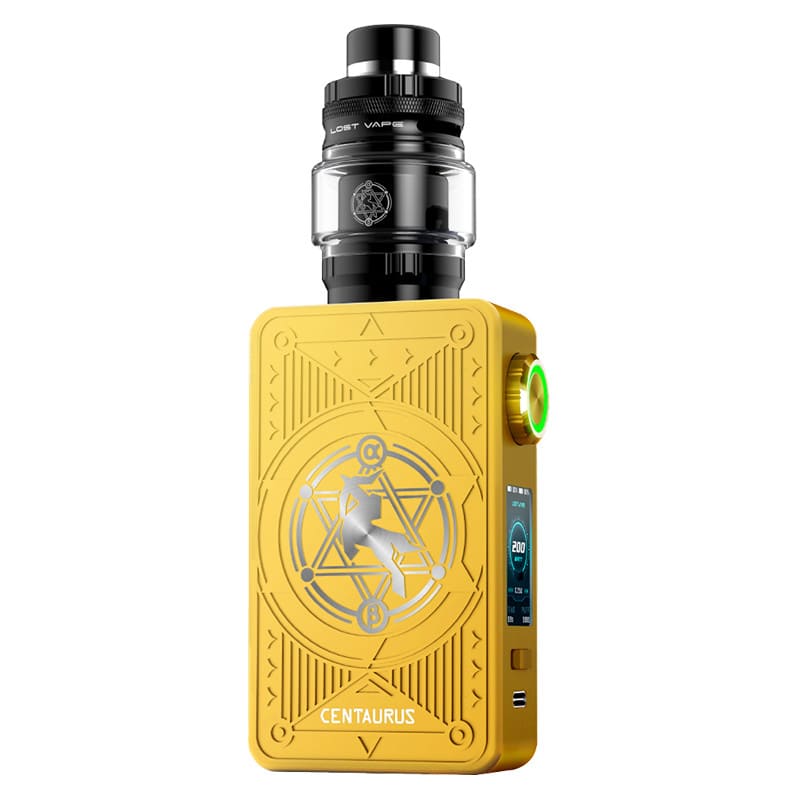 Kit Lost Vape Centaurus M200 200W 5ml Golden Knight | VAPEVO
