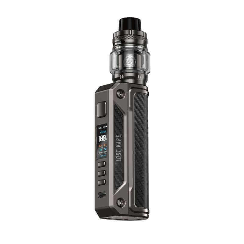 Kit Lost Vape Thelema Solo 100W 5ml Gunmetal Carbon Fiber | VAPEVO