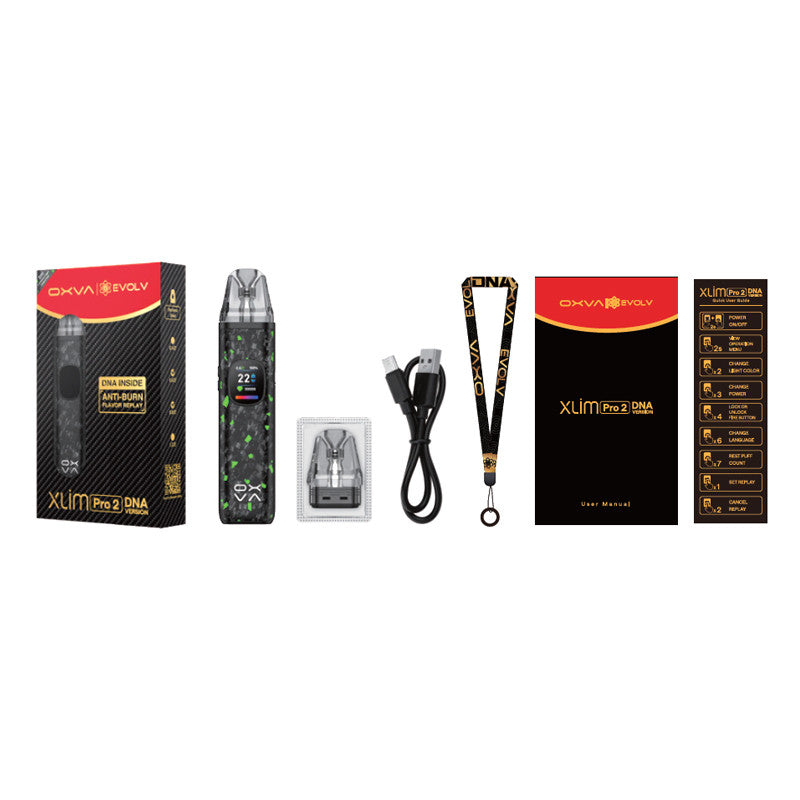 Kit Oxva Xlim Pro 2 DNA 30W 1300mAh Luminous Forged Carbon Fiber | VAPEVO