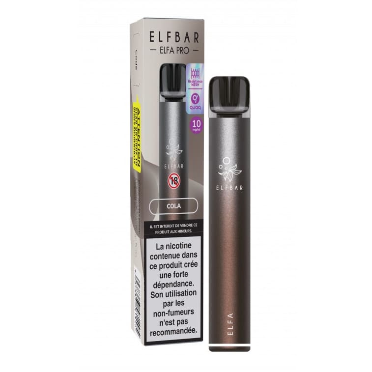 Kit Puff Elfbar Elfa Pro - 2ml 500mAh 10 mg Cola | VAPEVO
