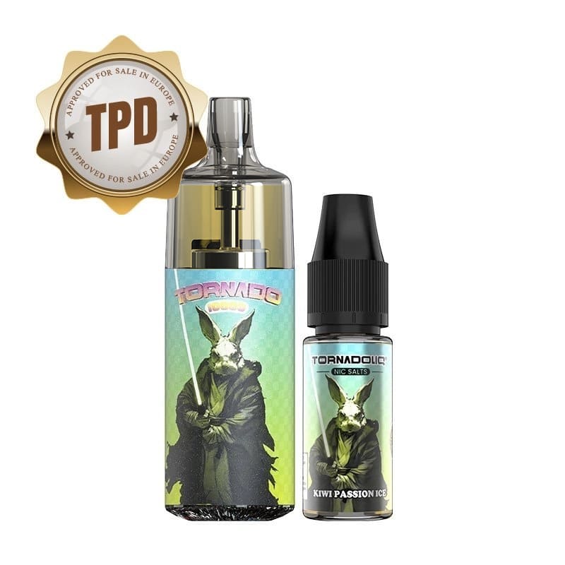 Kit Puff Gobar Tornado 10000 10ml 10 mg Kiwi Passion Ice | VAPEVO