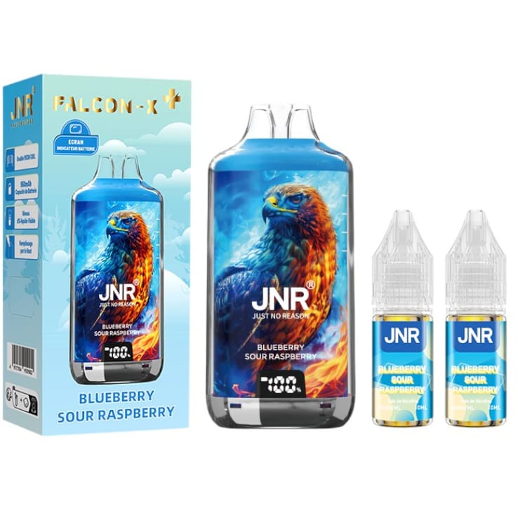 Kit Puff JNR Falcon X 28000 20mg 20 mg Blueberry Sour Raspberry | VAPEVO