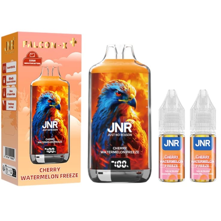 Kit Puff JNR Falcon X 28000 20mg 20 mg Cherry Watermelon Freeze | VAPEVO