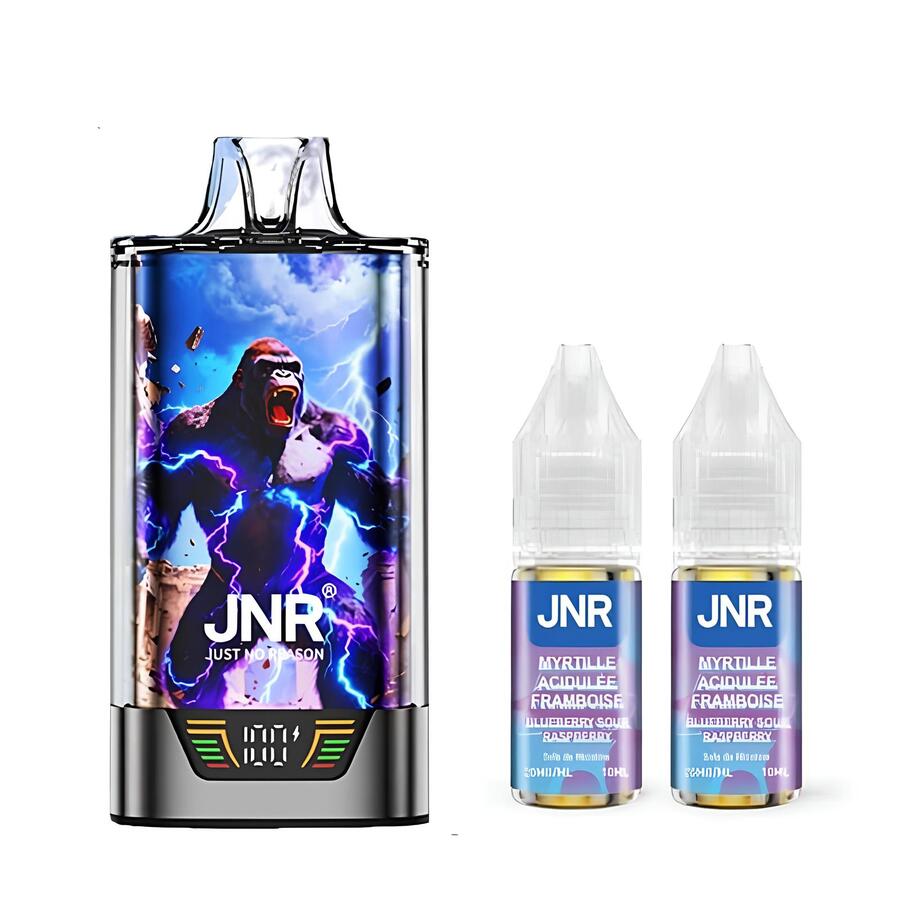 Kit Puff JNR Gorilla X 43K 20mg Blueberry Sour Raspberry | VAPEVO