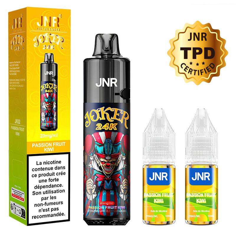 Kit Puff JNR Joker 24K 20mg Passion Fruit Kiwi | VAPEVO