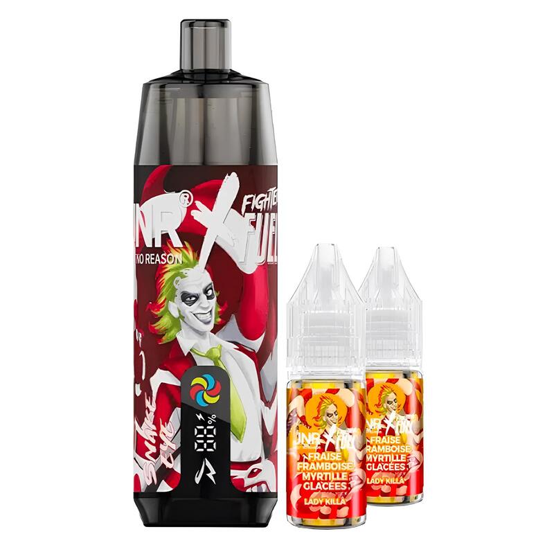 Kit Puff JNR X Fighter Fuel Shisha Plus 28K 20mg Snake Eyes | VAPEVO