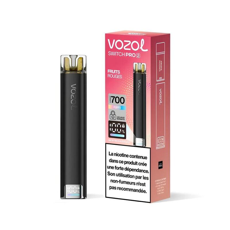 Kit Puff Vozol Switch Pro 2 - 2ml 500mAh 20mg Fruits Rouges | VAPEVO