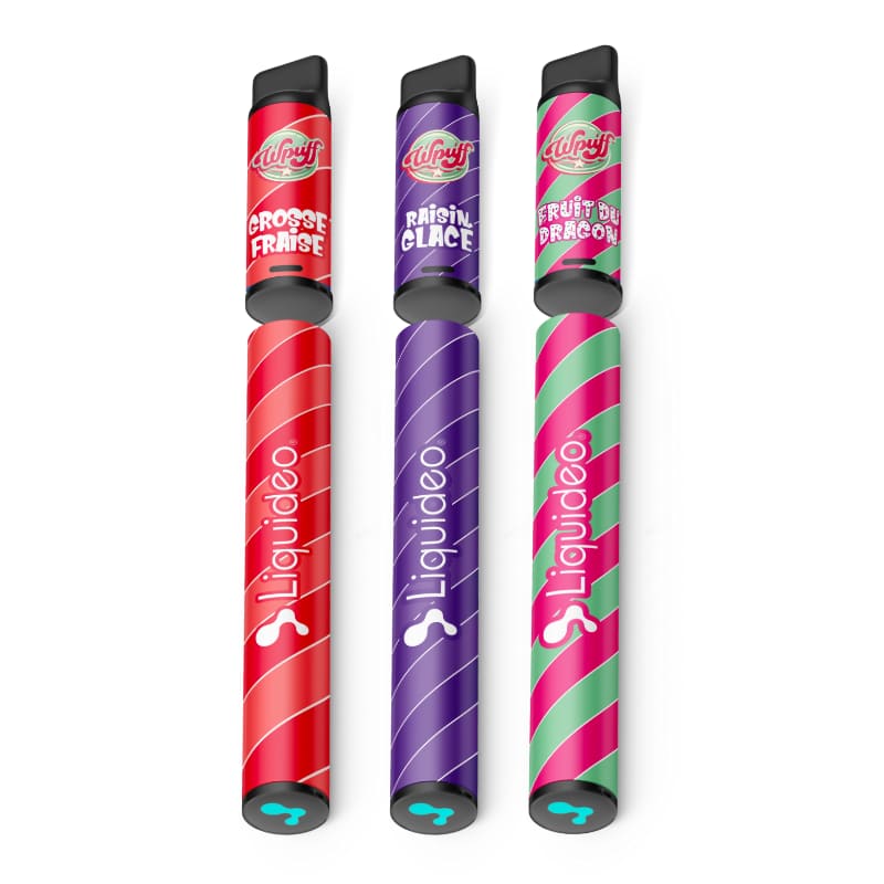 Kit Puff Wpuff 600 LIQUIDEO Original - 2ml 550mAh 9 mg Pom' Glacée (Apple Ice) | VAPEVO