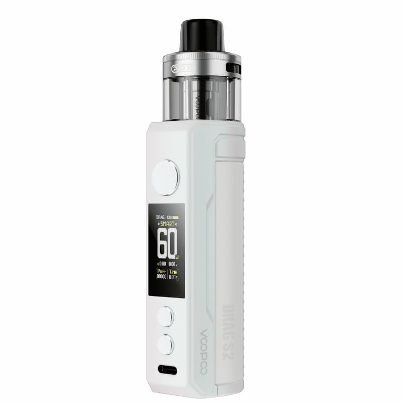 Kit Voopoo Drag S2 60W 2500mAh 5ml Pearl White | VAPEVO