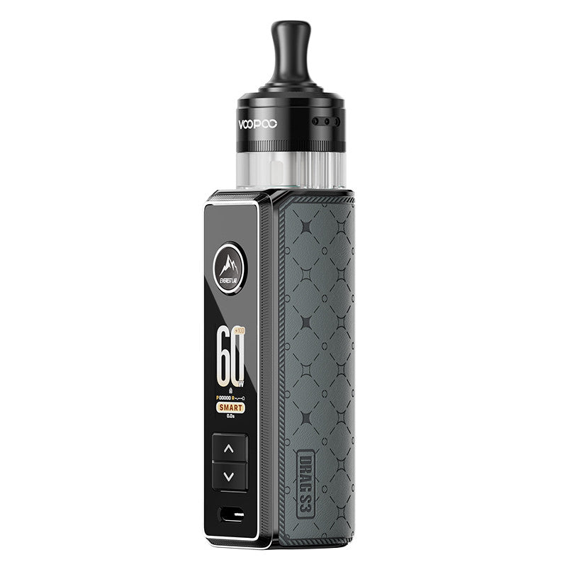 Kit Voopoo Drag S3 - 60W 3000mAh 5ml Metal Gray | VAPEVO