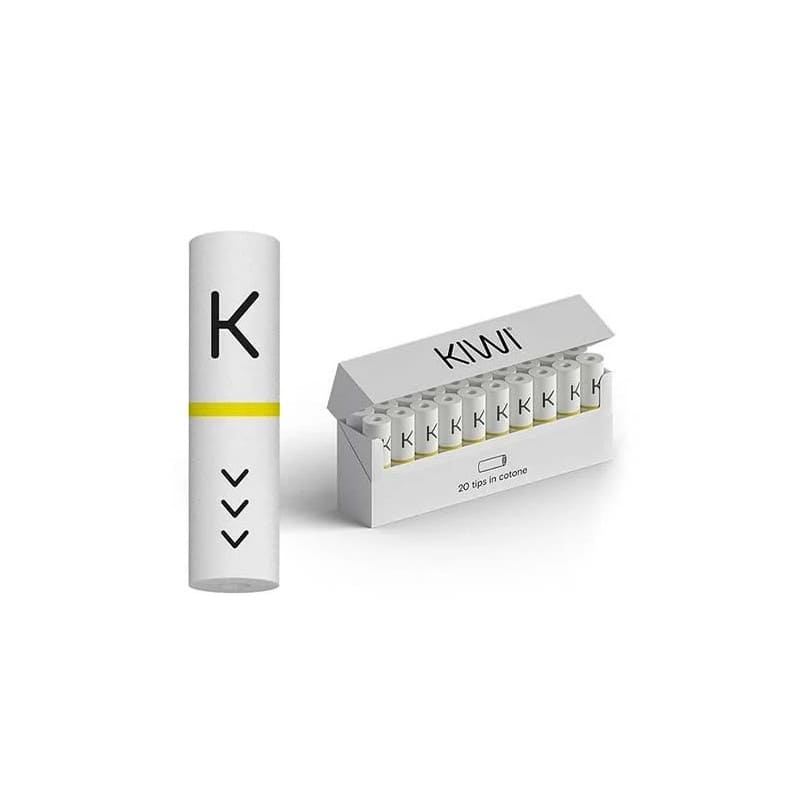 KIWI VAPOR - Pack de 20 Filtres Coton-Classic-VAPEVO
