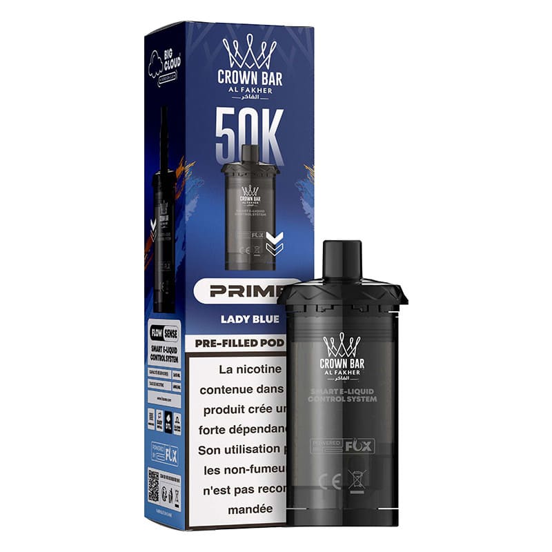 Cartouches HyperMax Prime Crown Bar 50K 2x10ml - Al Fakher