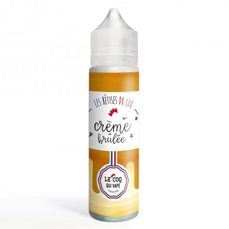 LE COQ QUI VAPE E-liquide Crme Brle 50ml pas cher et livraison gratuite | VAPEVO LE COQ QUI VAPE E-liquide Crme Brle 50ml pas cher et livraison gratuite | VAPEVO