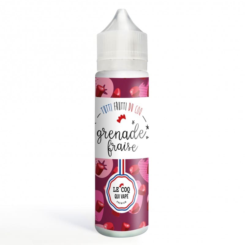 LE COQ QUI VAPE E-liquide Grenade Fraise 50ml pas cher et livraison gratuite | VAPEVO LE COQ QUI VAPE E-liquide Grenade Fraise 50ml pas cher et livraison gratuite | VAPEVO
