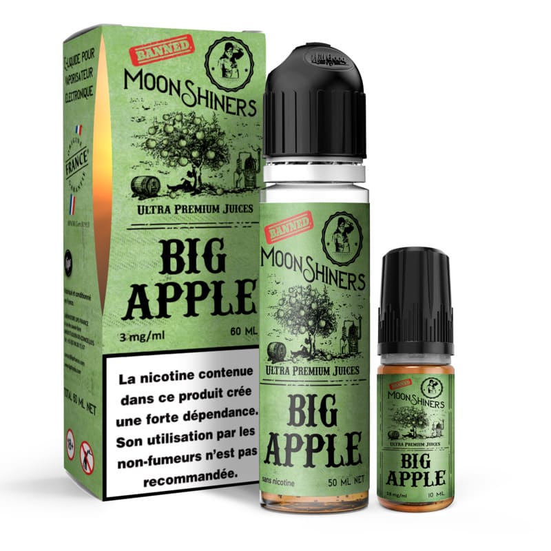 LE FRENCH LIQUIDE Moonshiners Big Apple - Pack E-liquido 60ml LE FRENCH LIQUIDE Moonshiners Big Apple - Pack E-liquido 60ml