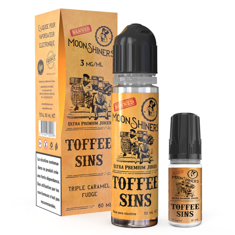 LE FRENCH LIQUIDE Moonshiners Toffee Sins - Pack E-liquido 60ml LE FRENCH LIQUIDE Moonshiners Toffee Sins - Pack E-liquido 60ml