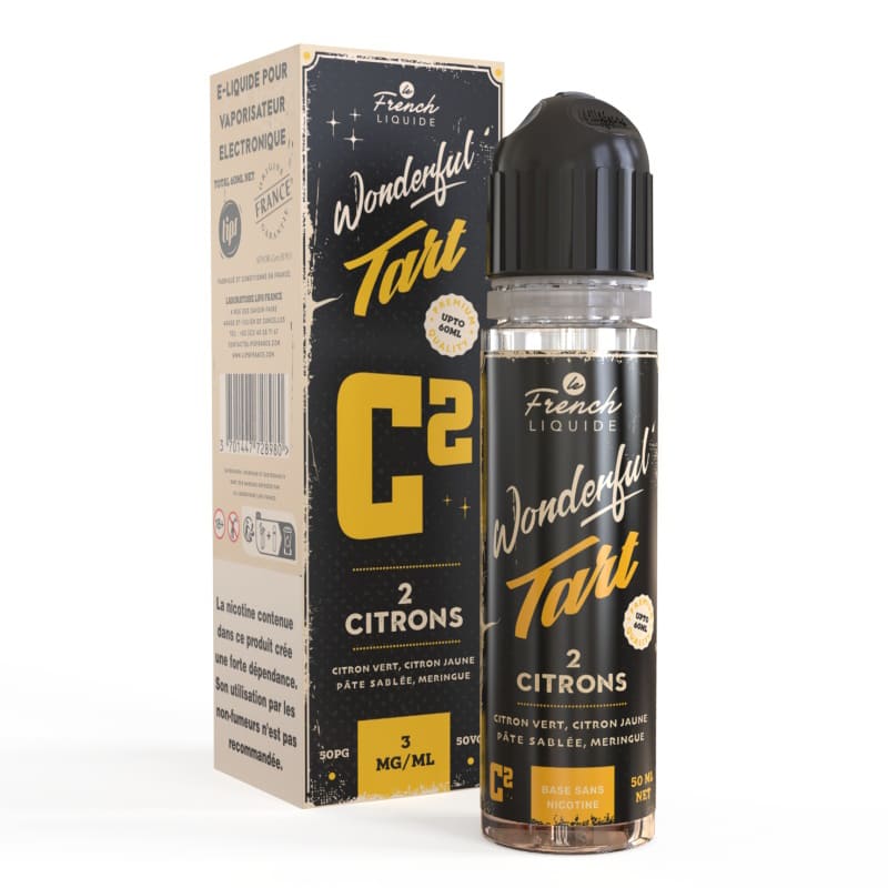 LE FRENCH LIQUIDE WONDERFUL TART 2 Citrons 50ml 1 Booster Nicomax 20mg LE FRENCH LIQUIDE WONDERFUL TART 2 Citrons 50ml 1 Booster Nicomax 20mg