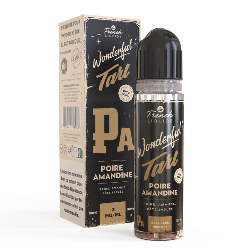 LE FRENCH LIQUIDE Wonderful Tart Poire Amandine 50ml + 1 Booster 20mg-VAPEVO