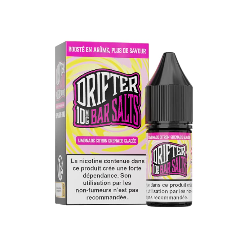 Sel de Nicotine Drifter Bar Salts Limonade Citron Grenade Glacée 10ml