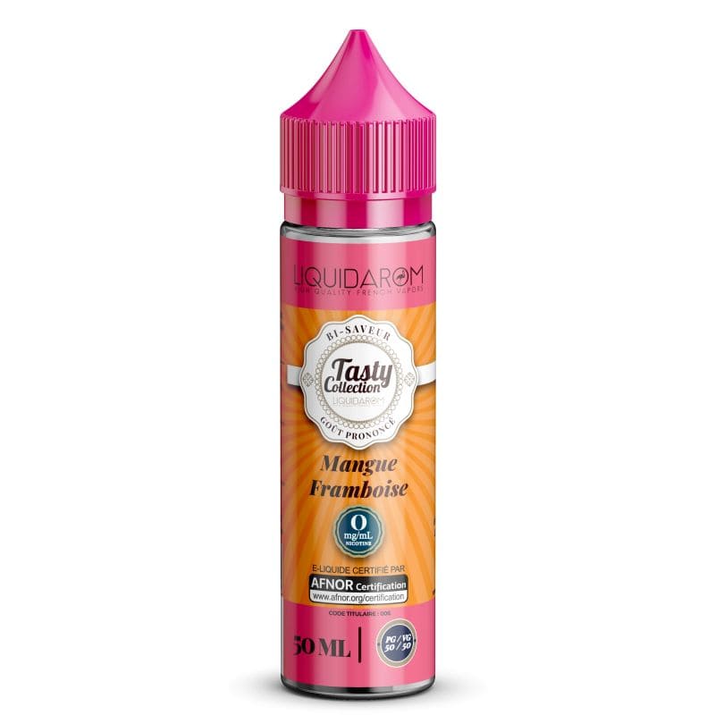LIQUIDAROM TASTY Mangue Framboise - E-liquide 50ml-0 mg-VAPEVO