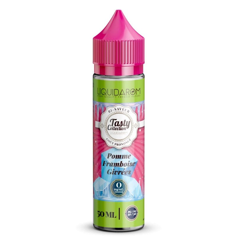 LIQUIDAROM TASTY Pomme Framboise Givrs - E-liquide 50ml VAPEVO LIQUIDAROM TASTY Pomme Framboise Givrs - E-liquide 50ml VAPEVO