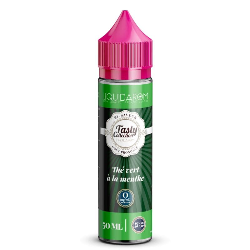 LIQUIDAROM TASTY Thé Vert à la Menthe - E-liquide 50ml-0 mg-VAPEVO