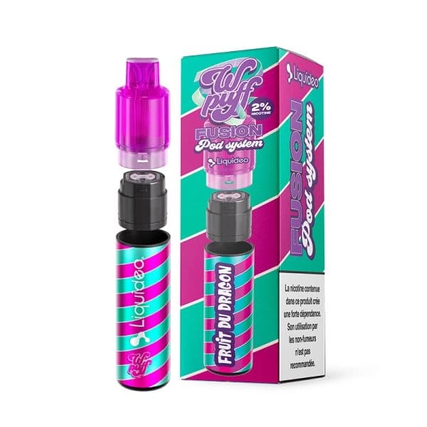 LIQUIDEO Wpuff Fusion - Kit Rechargeable 15000 Puffs-10 mg-Fruit Du Dragon-VAPEVO