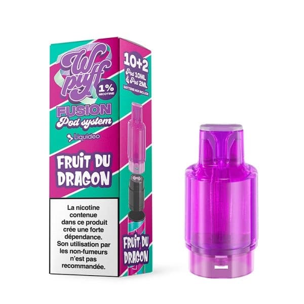 LIQUIDEO Wpuff Fusion - Pod Préremplie 10ml 15000 Puffs-10 mg-Fruit Du Dragon-VAPEVO