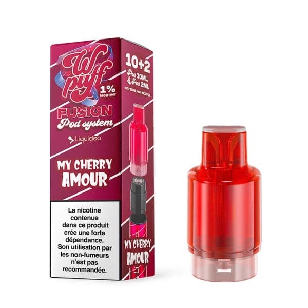 LIQUIDEO Wpuff Fusion - Pod Préremplie 10ml 15000 Puffs-10 mg-My Cherry Amour-VAPEVO