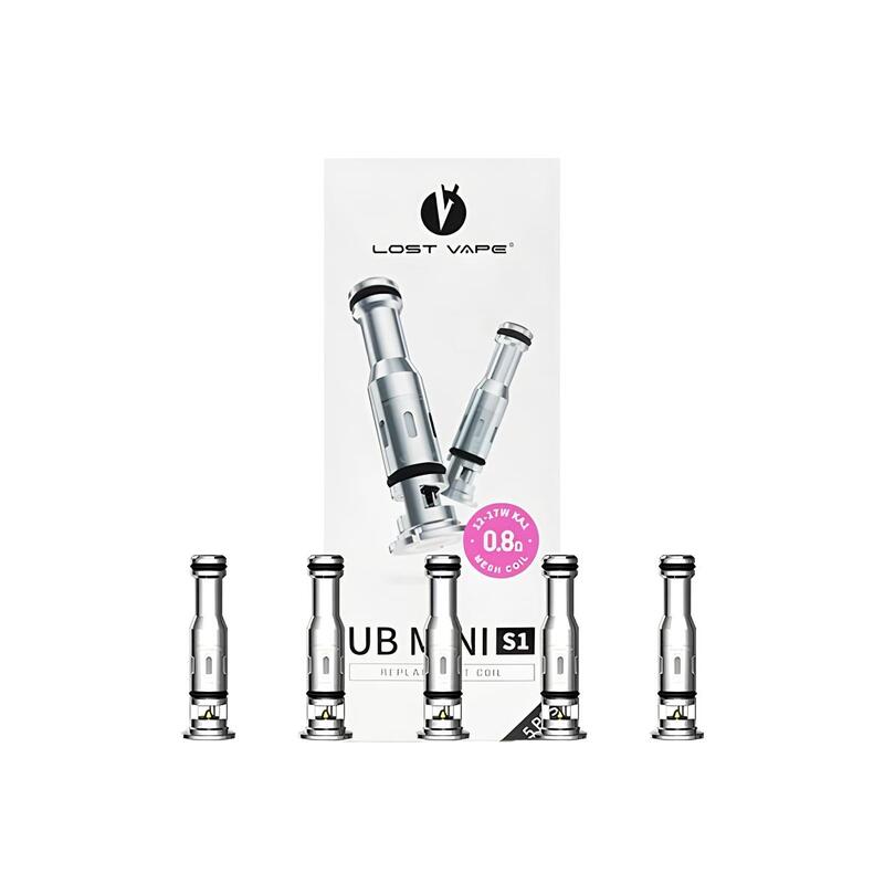 LOST VAPE UB Mini V2 - Pack de 5 Résistances-S1 0.8 ohm-VAPEVO
